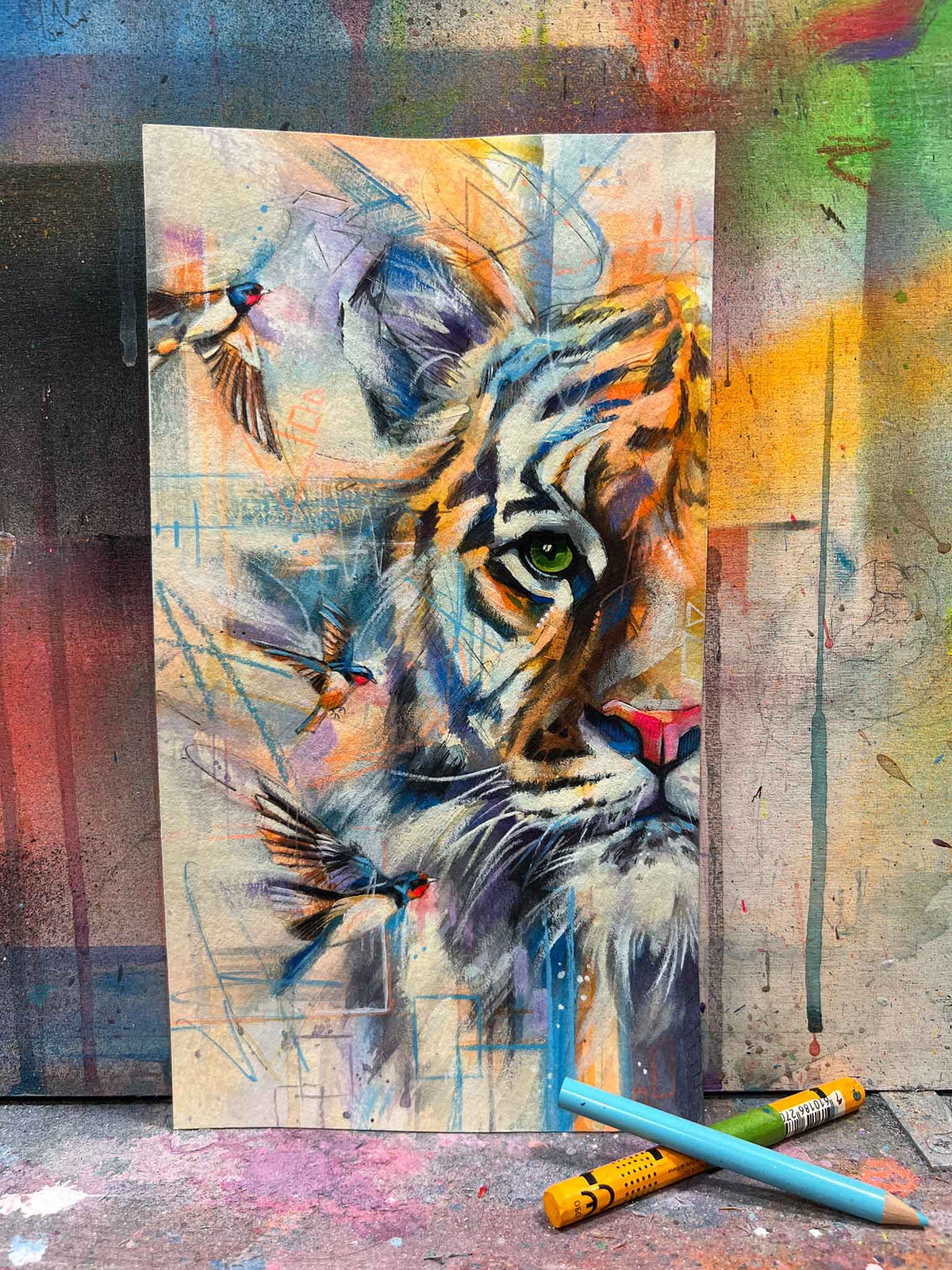Tiger and Barn Swallows