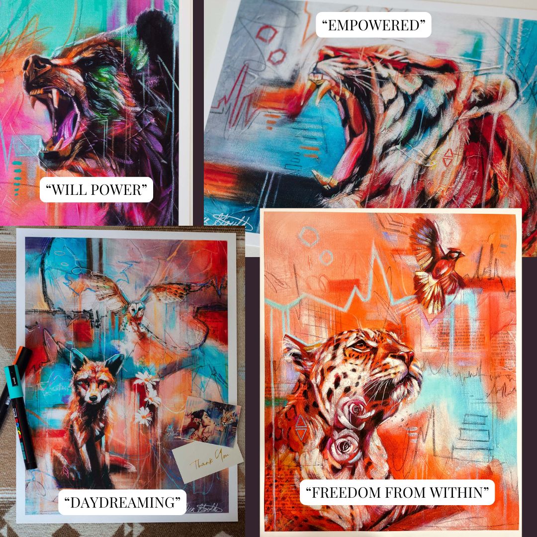 "The Power Pack"- Set of 3 Mini Fine Art Prints (Your Choice)
